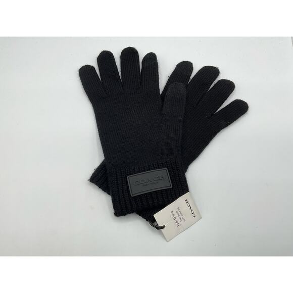 Coach Tech Gloves, Black - Picture 1 of 6